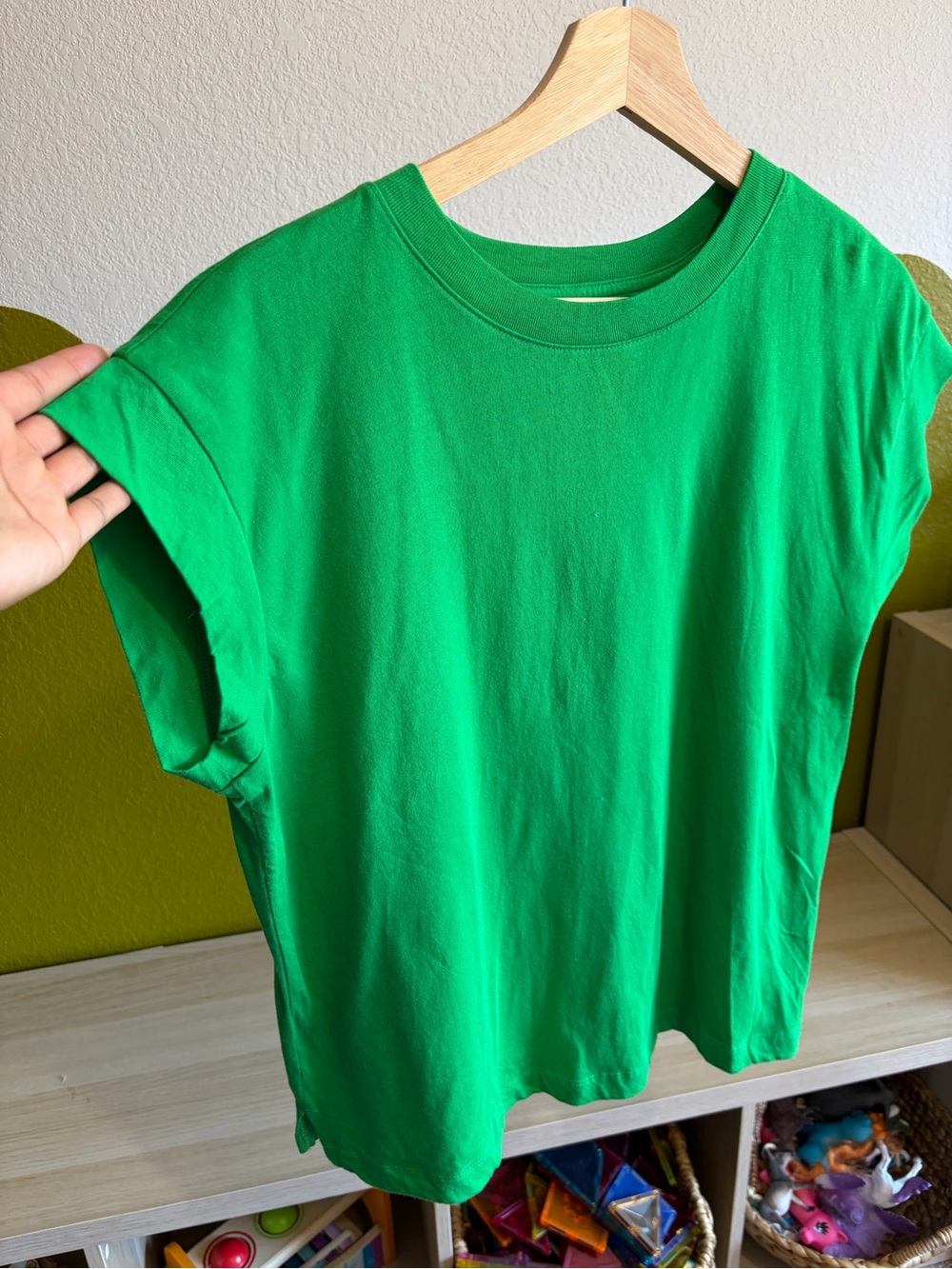 100 % cotton Green Short Sleeve Tee